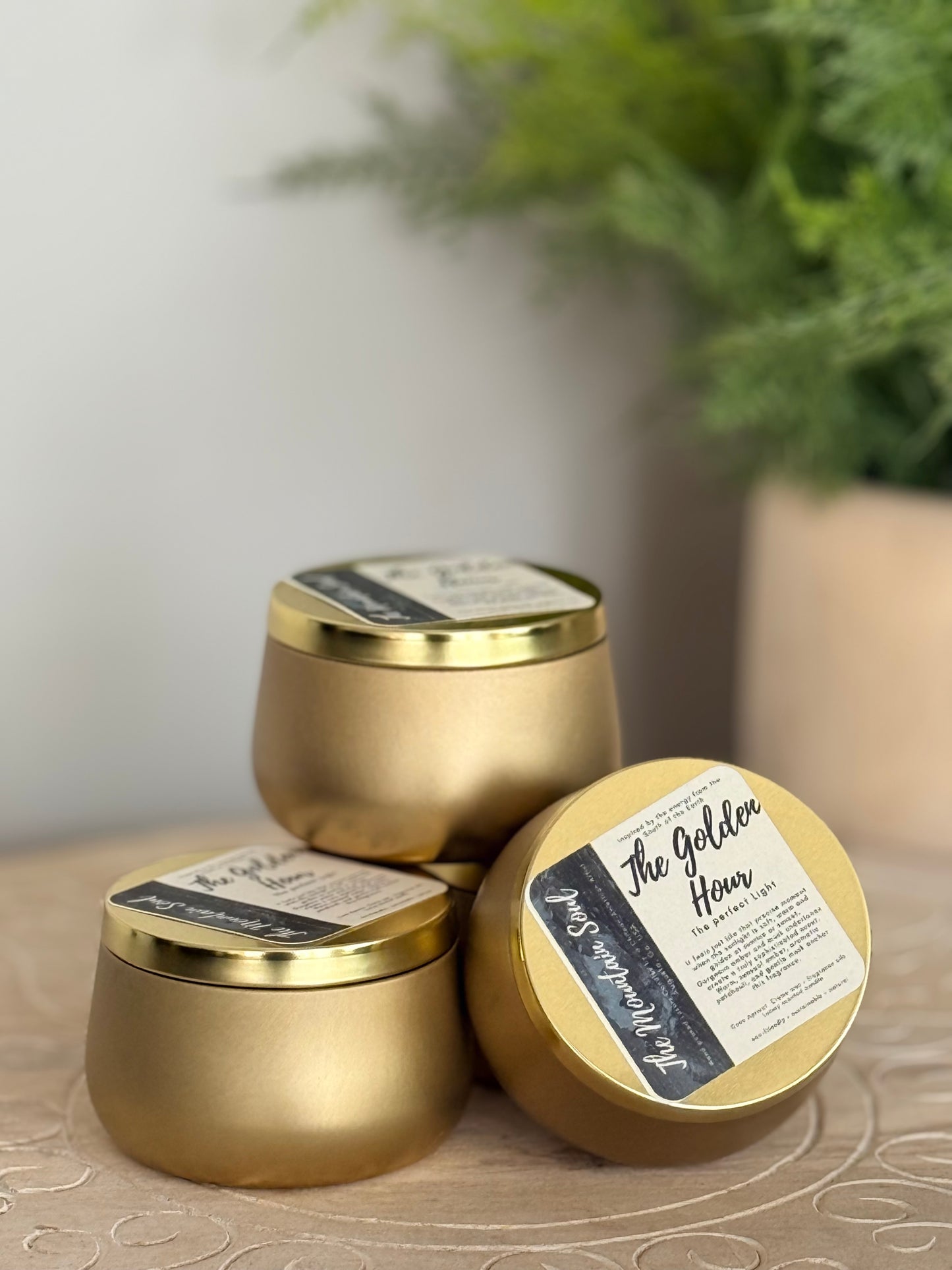 6oz Golden Tin Candle The Golden Hour