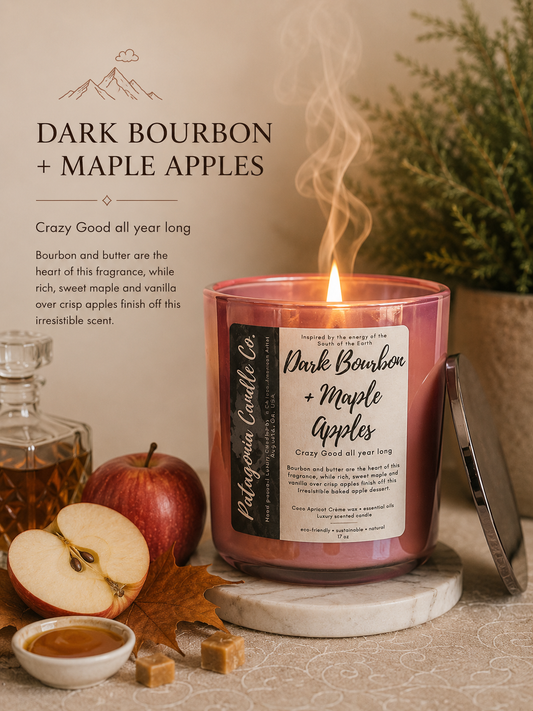 12oz Luxury Vessel Dark Bourbon + Maple Apples