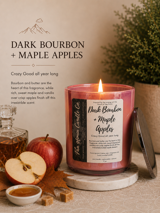 12oz Luxury Vessel Dark Bourbon + Maple Apples