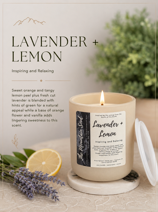 12oz Luxury Vessel Lavender + Lemon