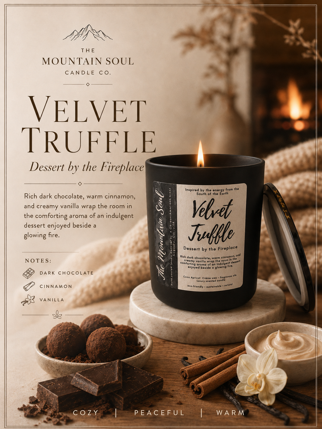 12oz Luxury Vessel Velvet Truffle