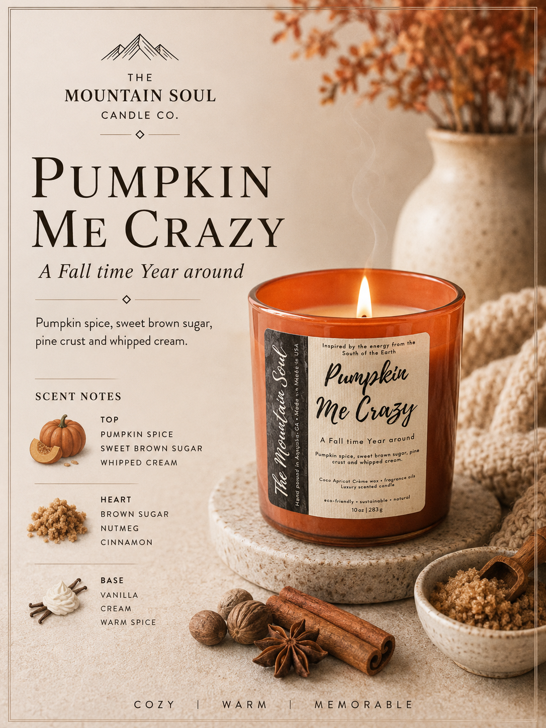 12oz Luxury Vessel Pumpkin Me Crazy