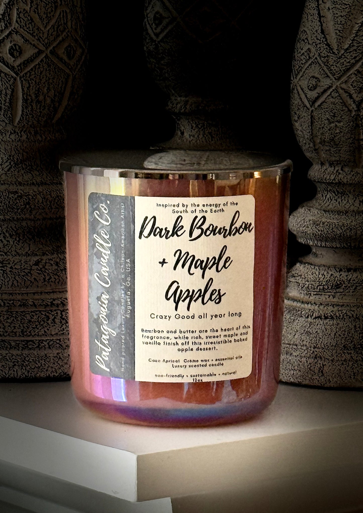 12oz Luxury Vessel Dark Bourbon + Maple Apples