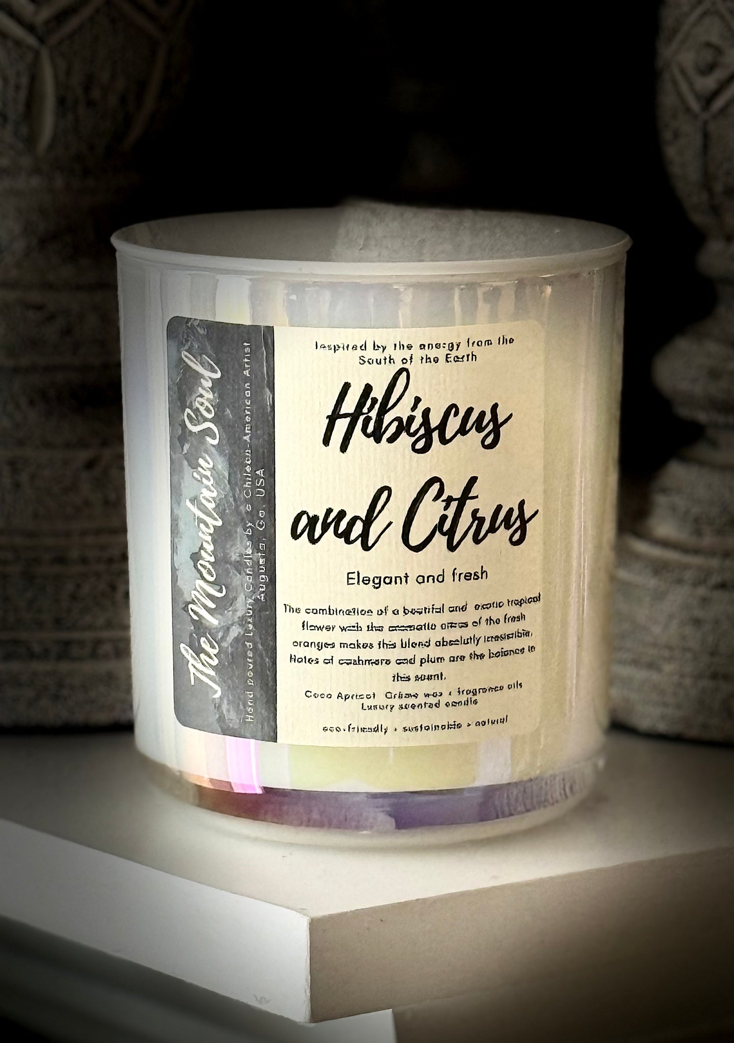 12oz Luxury Vessel Hibiscus and Citrus