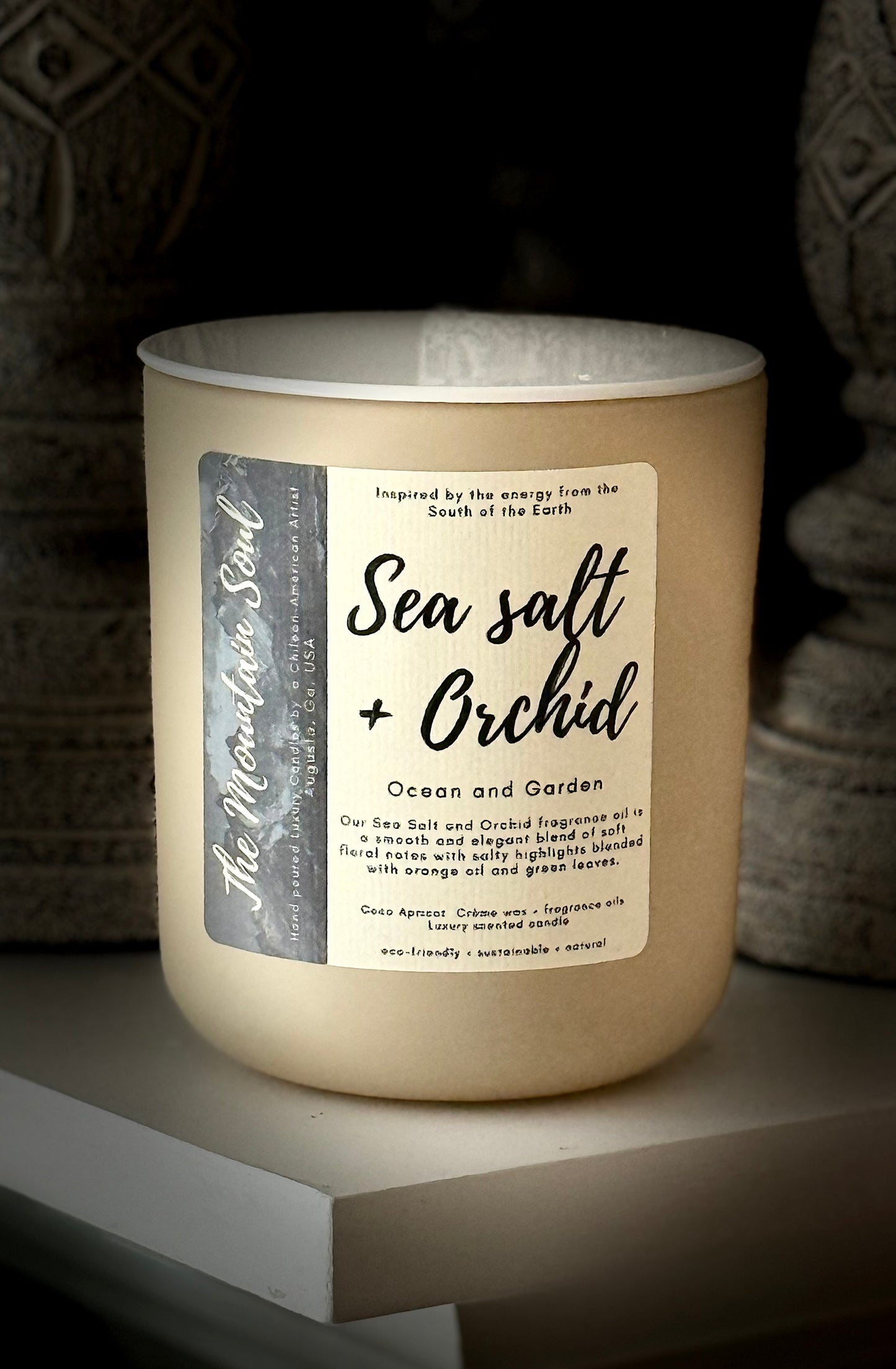 12oz Luxury Vessel Sea salt  + Orchid
