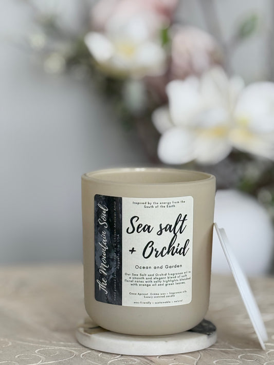 12oz Luxury Vessel Sea salt  + Orchid