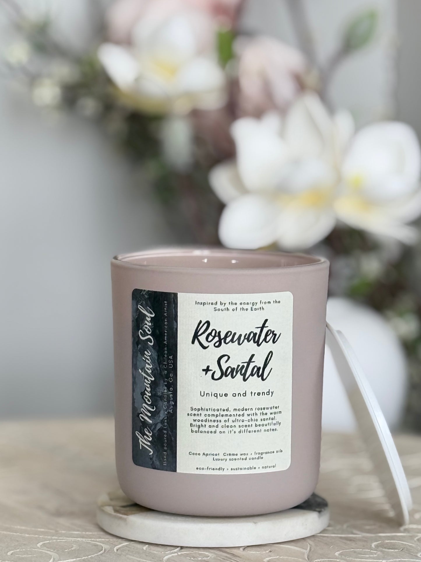 12oz Luxury Vessel Rosewater + Santal