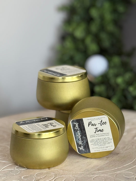 6oz Golden Tin Candle Par-Tee Time
